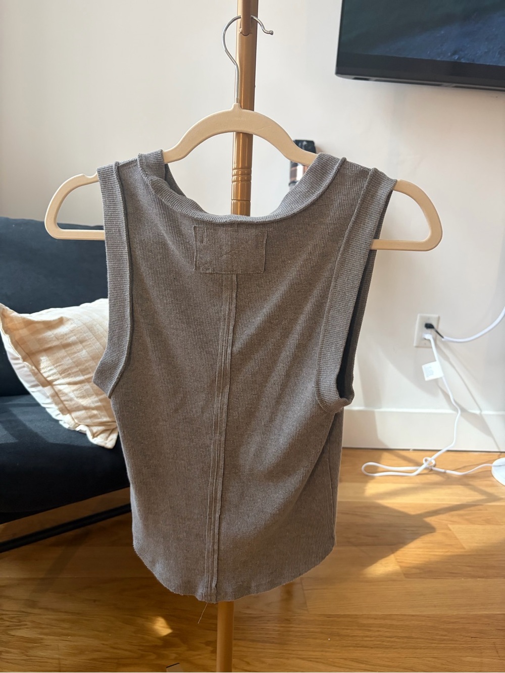We the Free Kate Tank Heather Gray - Picture 3 of 4